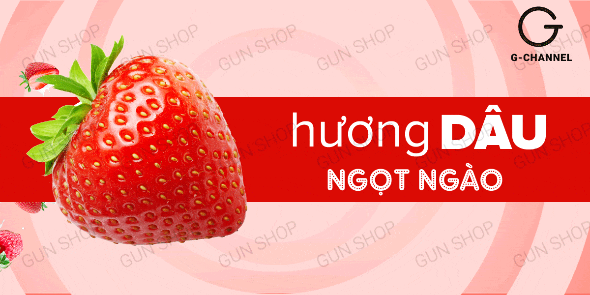 Gel bôi trơn Love Kiss hương dâu 100ml tăng khoái cảm