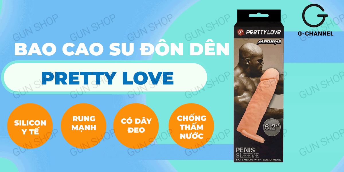 Mua Bao cao su đôn dên tăng kích thước Pretty Love Medium 6.2 hàng mới về