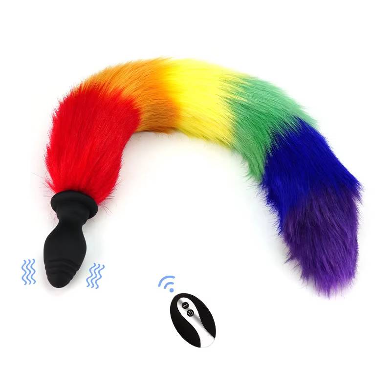 Đuôi Cáo SiliCon Cosplay Có Rung Điều Khiển Từ Xa Đuôi Chồn Cắm Hậu Môn