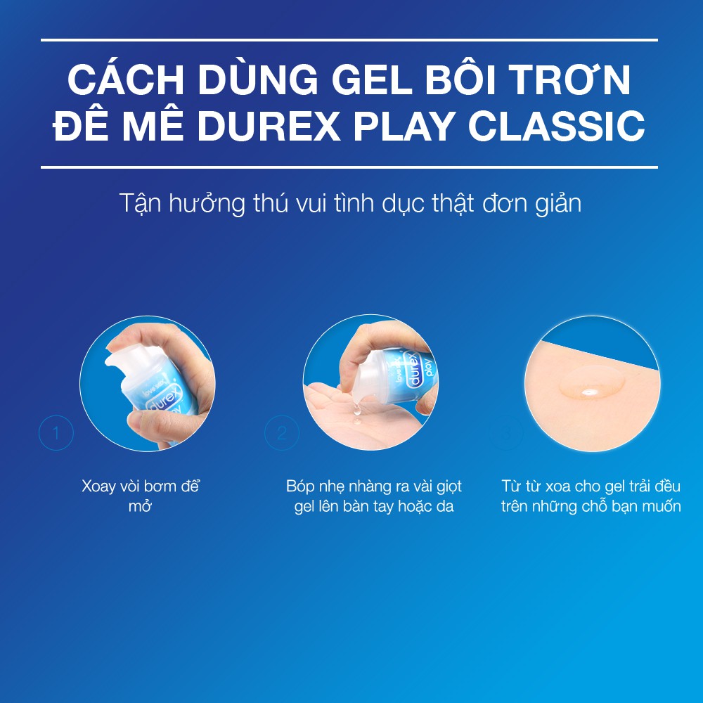 Bán Gel bôi trơn Durex Play Classic 50ml hàng xách tay