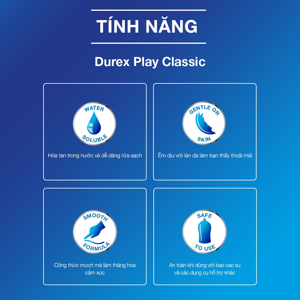 Bán Gel bôi trơn Durex Play Classic 50ml hàng xách tay