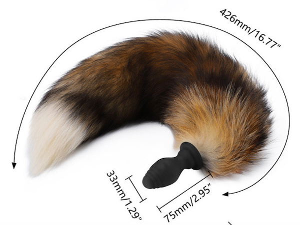 Đuôi Cáo SiliCon Cosplay Có Rung Điều Khiển Từ Xa Đuôi Chồn Cắm Hậu Môn